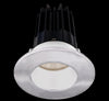 Lotus LED-2-S15W-3018K-2RRWH-2RTCH 2 Inch Round Recessed LED Downlight Designer Series 15 Watt - High Output - 3000-1800 Kelvin - Dim to Warm - White Reflector - Chrome Trim