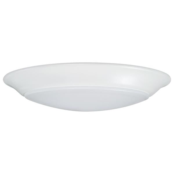 Satco 62/1661 7 inch - LED Disk Light - 5000K - 6 Unit Contractor Pack - White Finish