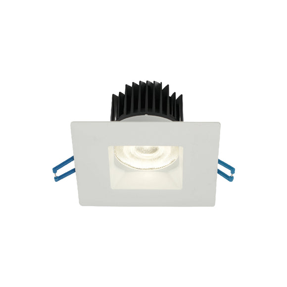 Lotus LED Lights LD3S-3018K-WH - 3 Inch Square Regressed LED Downlight - 15 Watt - High Output - Dim to Warm - White Trim