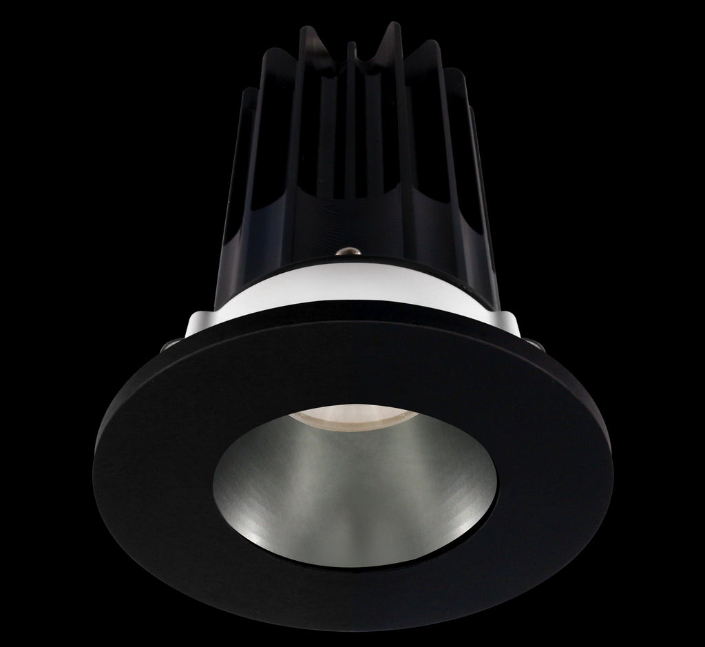 Lotus LED-2-S15W-3018K-2RRCH-2RTBK 2 Inch Round Recessed LED Downlight Designer Series 15 Watt - High Output - 3000-1800 Kelvin - Dim to Warm - Chrome Reflector - Black Trim