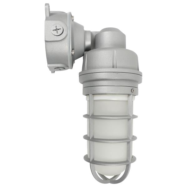 Satco 65/550 LED Adjustable Vapor Tight Fixture - 20W - CCT Selectable 3K/4K/5K - Gray Finish