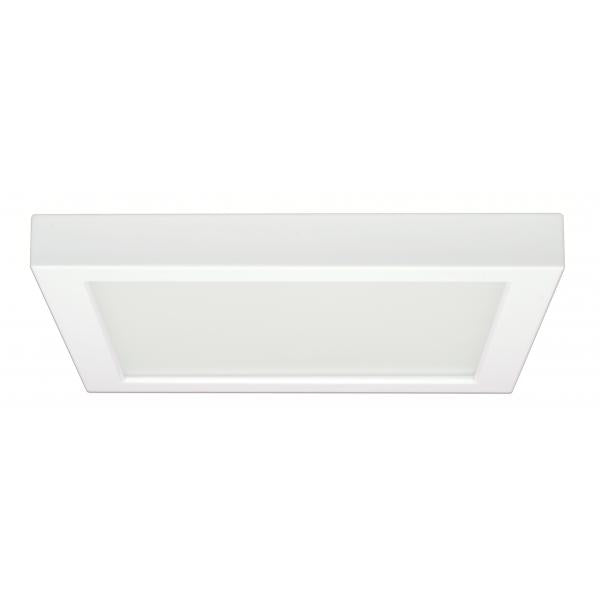 Satco S29687 18.5 watt - 9 Inch Flush Mount LED Fixture - 3000K - Square Shape - White Finish - 120 volts - 90CRI