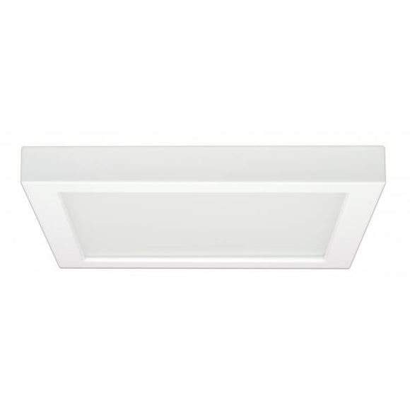 Satco S29687 18.5 watt - 9 Inch Flush Mount LED Fixture - 3000K - Square Shape - White Finish - 120 volts - 90CRI