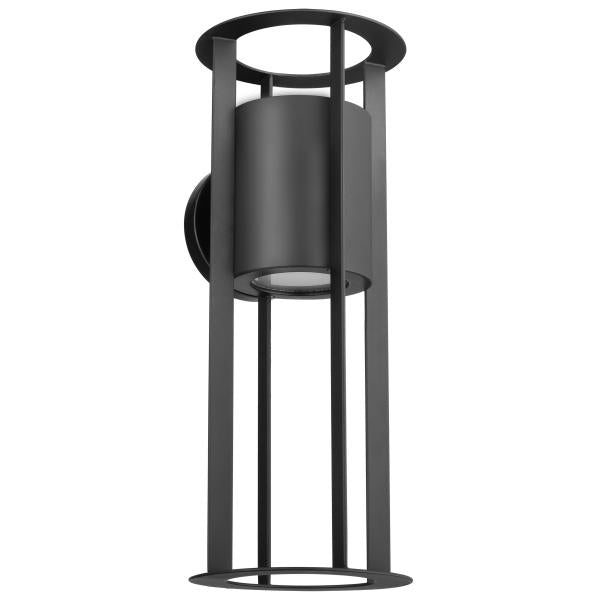 Satco 62/1651 Continuum - 15W LED - Medium Wall Lantern - Matte Black Finish