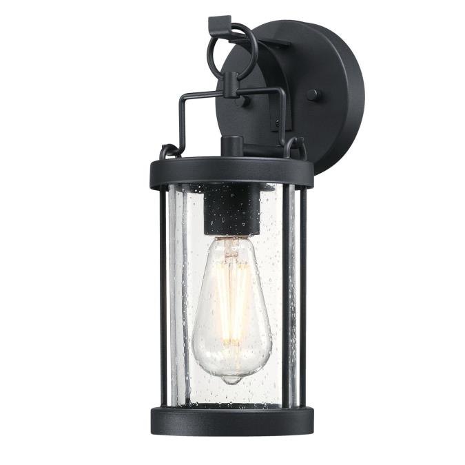 Westinghouse 6122500 Westcott Bay Wall Fixture, Textured Black Finish