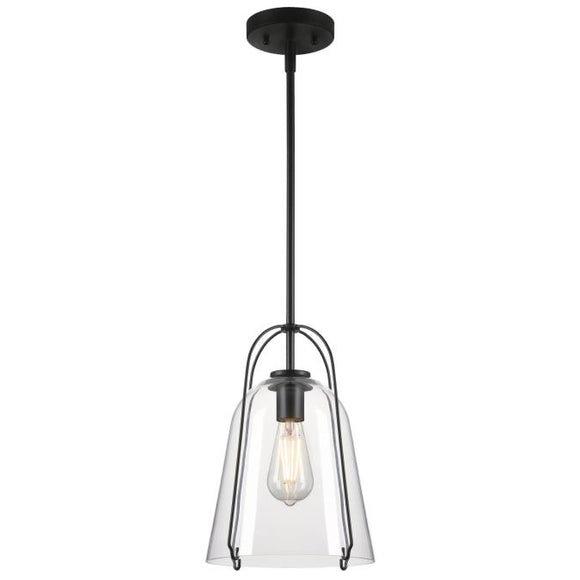 Westinghouse 6130100 Kewadin Pendant, Matte Black Finish