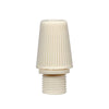 Satco 80/2340 White 1/8 IP Bushing - For 18/2 SVT Wire