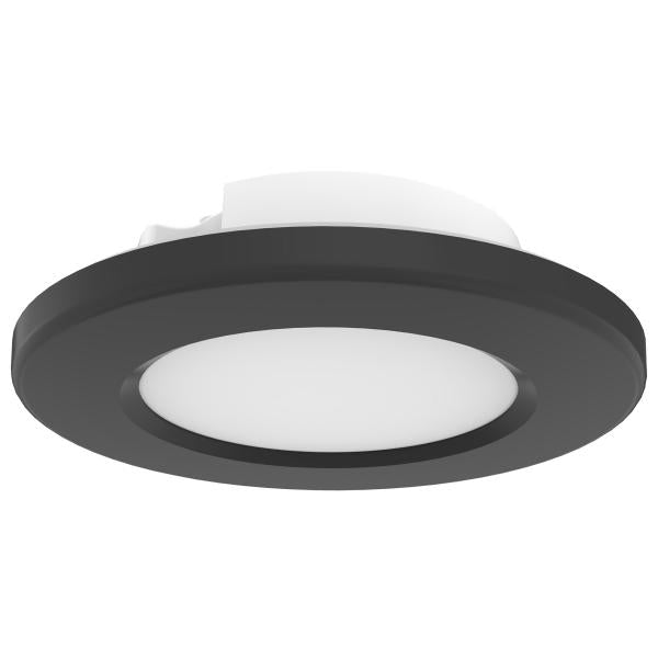 Satco 62/1584 4 inch - LED Surface Mount Fixture - CCT Selectable 3K/4K/5K - Black