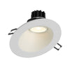 Lotus LED Lights LRG3-5CCT-HO-4RSL-WH - 4 Inch Sloped Round Regressed Gimbal LED Downlight - 11 Watt - High Output - 5CCT - White Trim