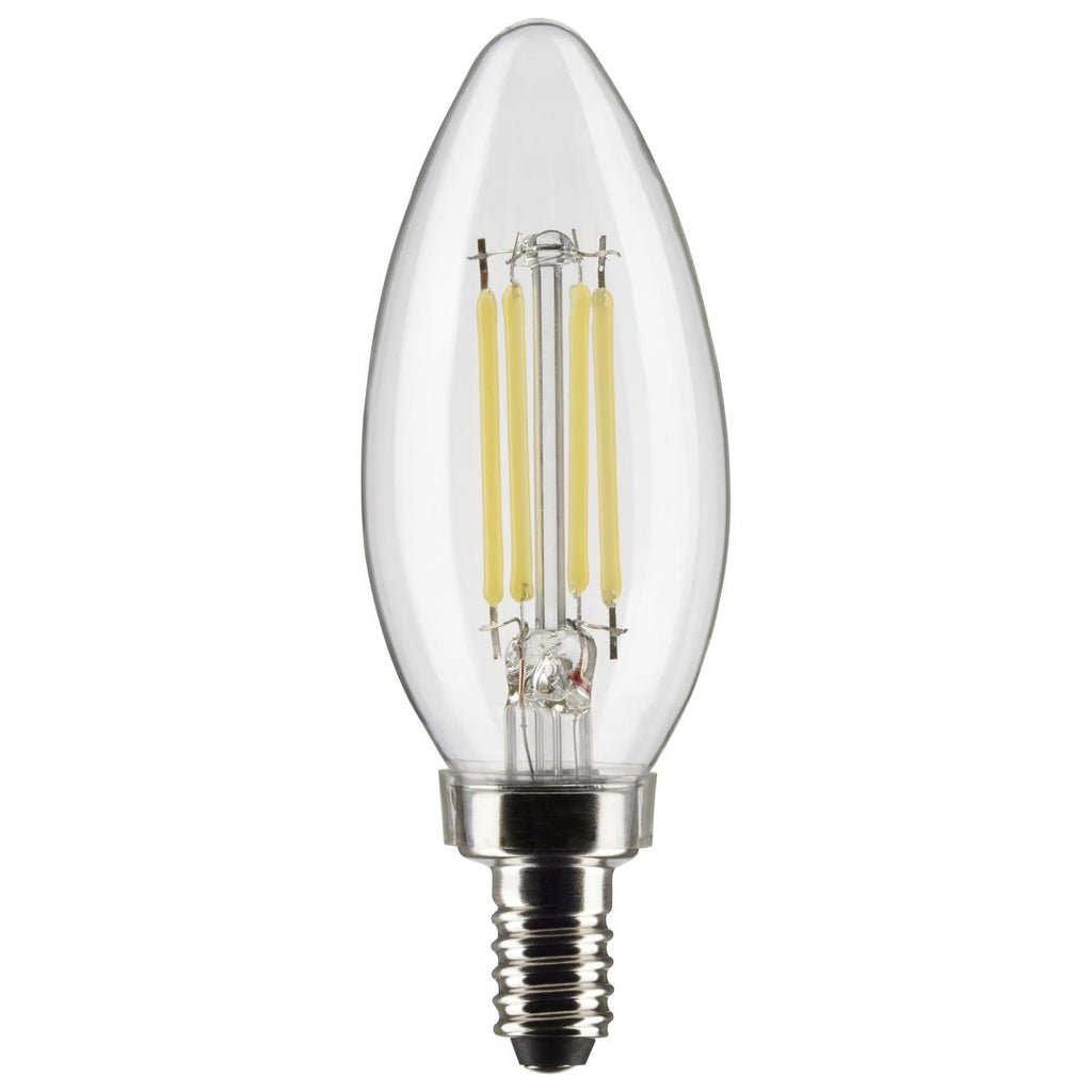 Satco S21277 5.5 Watt B11 LED - Clear - Candelabra base - 90 CRI - 5000K - 120 Volt