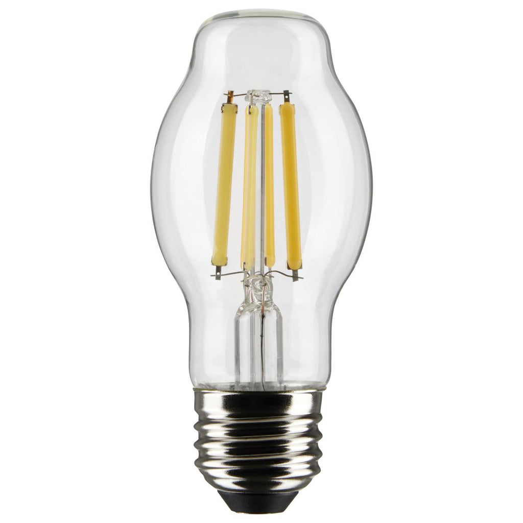 Satco S21335 8 Watt BT15 LED - Clear - Medium base - 90 CRI - 4000K - 120 Volt