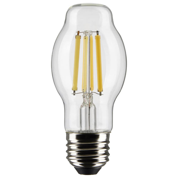 Satco S21335 8 Watt BT15 LED - Clear - Medium base - 90 CRI - 4000K - 120 Volt