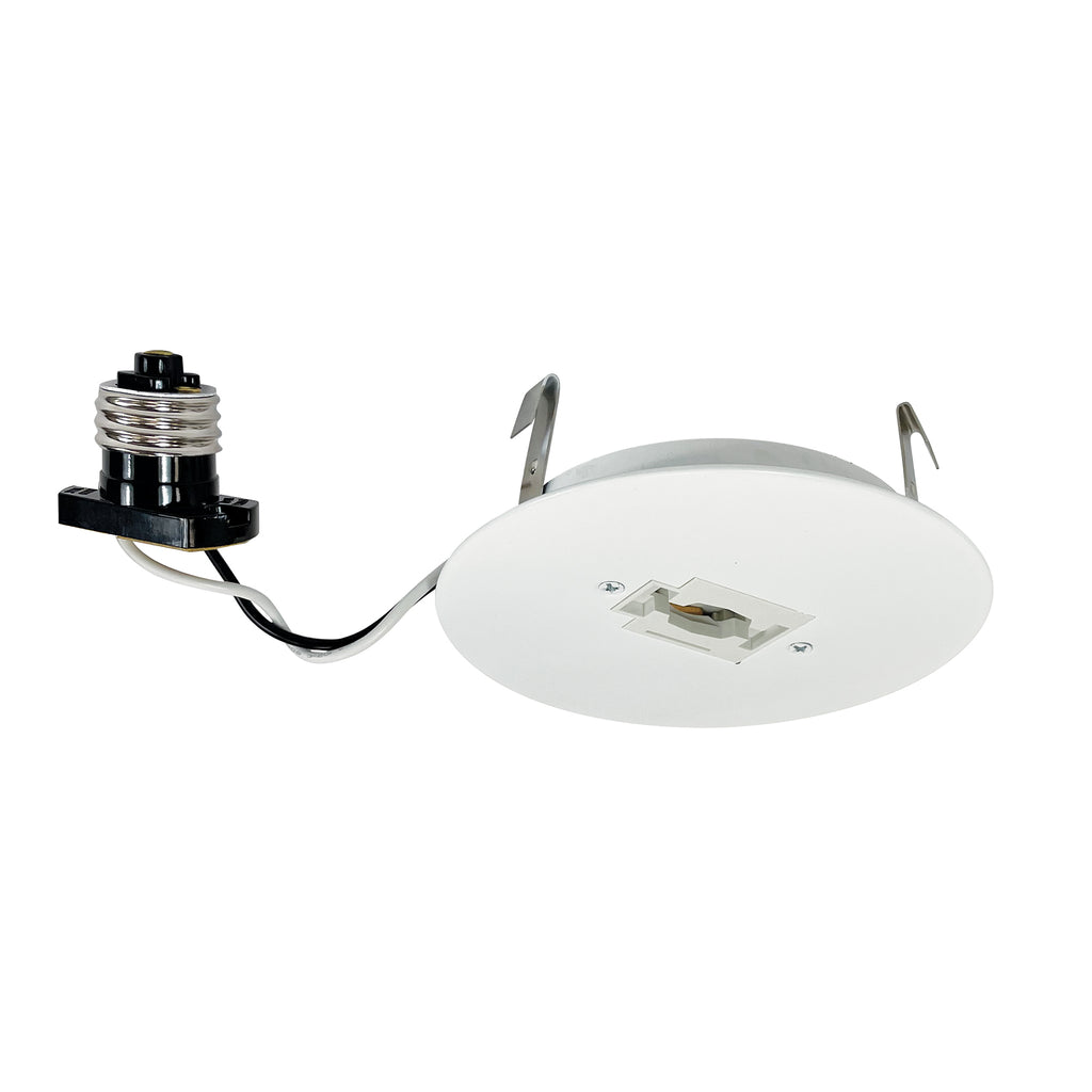 Nora Lighting NT-374W - 4" Track Monopoint Retrofit Kit - White finish