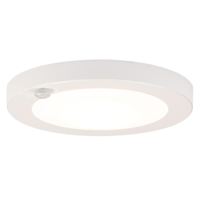 Westinghouse 6111800 6 in. 7W LED Flush with Motion Sensor, White Finish, ENERGY STAR