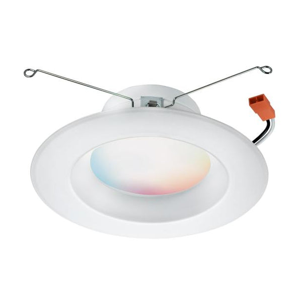 Satco S11286 10 Watt - 5-6 in. LED Recessed Downlight - RGB & Tunable White - Starfish IOT - 120 Volt - 800 Lumens - JA8