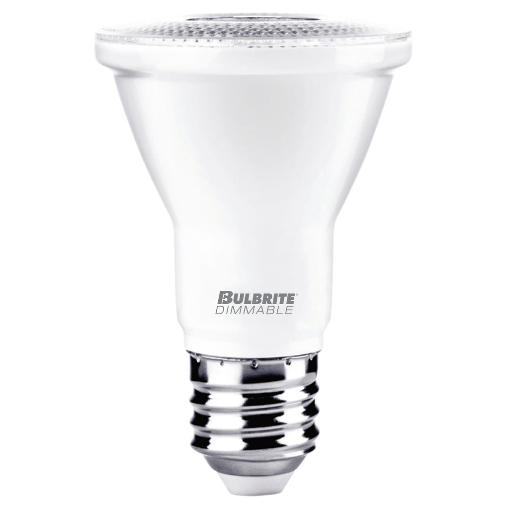 Bulbrite 772243 7 Watt PAR20 LED - E26 Base - 4000K - 120V - White Finish - Dimmable