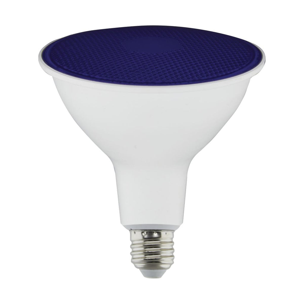 Satco S29482 11.5 Watt PAR38 LED - Blue - 90 degree Beam Angle - Medium base - 120 Volt