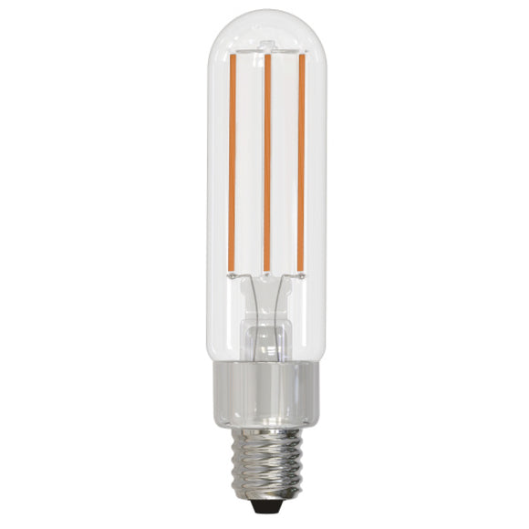 Bulbrite 776780 4.5 Watt T6 LED Filament - 2700K - E12 Base - 120V - Clear Finish