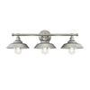 Westinghouse 6354700 Three Light Wall Fixture, Galvanized Steel Finish