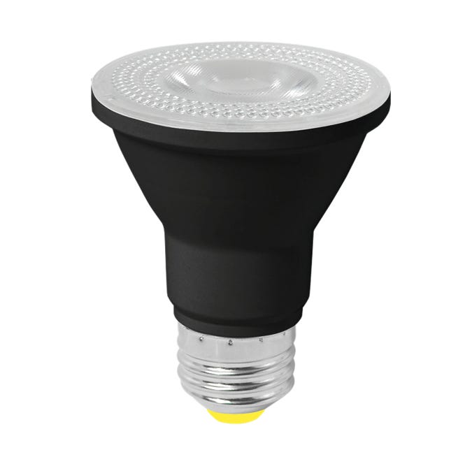 Halco 7PAR20-FL-LED-940-D-BLK-PS 80214 6.5 Watt LED PAR20 Flood (40D) Dimming 90+ CRI 4000K Black Housing T20-T24 JA8-2019 (Performance Series)