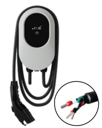 Euri Lighting EVCA-48A-WF-RF-R-HW-25C-BK - Euri Residential EV-Charger - Hard Wire L2 Charger - Black