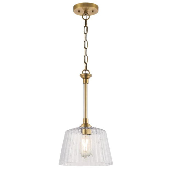 Westinghouse 6130200 Aggie Pendant, Brushed Brass Finish