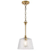 Westinghouse 6130200 Aggie Pendant, Brushed Brass Finish