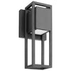 Satco 62/1653 Supreme - 10W LED - Small Wall Lantern - Matte Black Finish