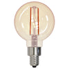 BULBRITE 776906 2.5 Watt G16 Filament Nostalgic - E12 Candelabra Base - 2100 Kelvin Warm White - 160 Lumens - Antique - 120 Volt