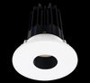 Lotus LED-2-S15W-3018K-2RRBK-2RPH-24D 2 Inch Round Recessed LED Downlight Designer Series 15 Watt - High Output - 3000-1800 Kelvin - Dim to Warm - 24 Degree Beam Spread - Black Reflector - Round Pinhole Trim