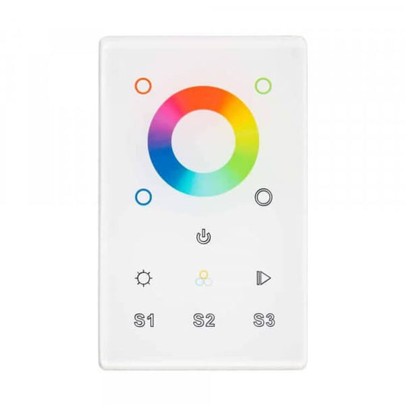 Light Blue USA LB56101 - RF+DMX 1 Zone 3 Saving RF+DMX RGBW touch panel in-wall controller 12-36V - LB2820-US-100