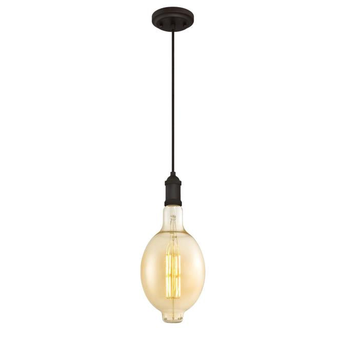 Westinghouse 6357300 One Light Filament LED Mini Pendant Oil Rubbed Bronze Finish