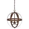 Westinghouse 6353600 Three Light Chandelier, Barnwood Finish