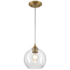 Westinghouse 6130600 Tatze Mini Pendant, Brushed Brass Finish