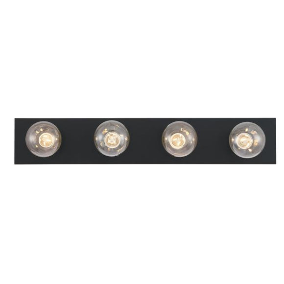 Westinghouse 6117600 4 Light Wall Fixture, Matte Black Finish