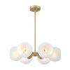 Westinghouse 6128100 Dorney 6 Light Chandelier, Champagne Brass Finish