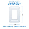 Westinghouse 7499800 Plastic Wall Shield - Single Gang