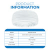 Westinghouse 8560600 White and Clear Drum Shade