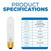 Bulbrite 704160 60 Watt T10 Incandescent White Tubular