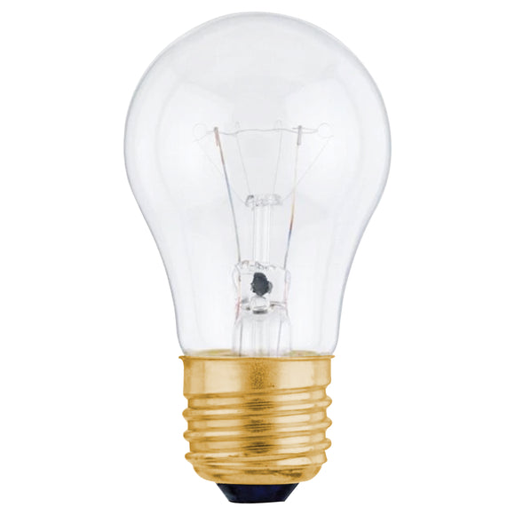 Westinghouse 0400100 40 Watt Incandescent A15 Clear - 2700 Kelvin - Warm White - 350 Lumens - E26-Medium Base - 120 Volt - Card