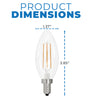 Bulbrite 776627 5 Watt B11 LED White Filament