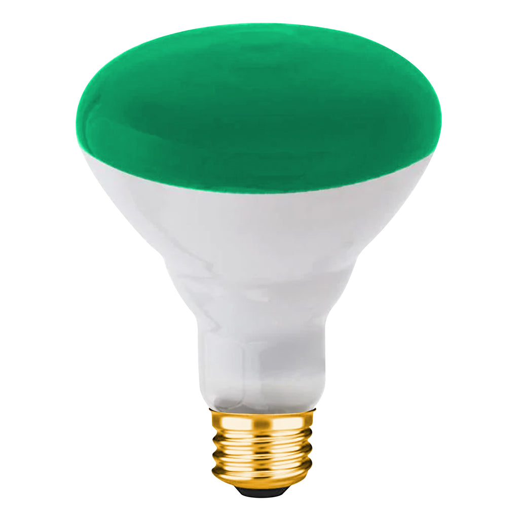 Westinghouse 0467300 75 Watt Incandescent BR30 Reflector Flood - Green - E26-Medium Base - 130 Volt - Box