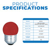 Satco S9165 LED S11 Shape Red