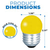 Satco S9166 LED S11 Shape Yellow