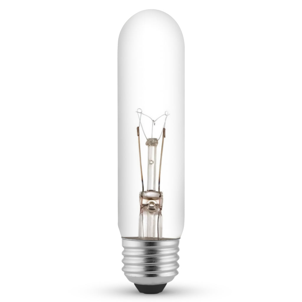 Westinghouse 0371000 25 Watt Incandescent T10 Specialty Clear - 2700 Kelvin - Warm White - 180 Lumens - E26-Medium Base - 120 Volt - Card