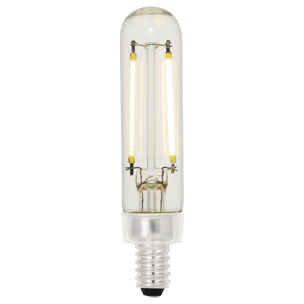 Westinghouse 5158000 Filament LED T6 Decorative Dimmable Light Bulb - 2.5 Watt - Clear - 2700 Kelvin - E12 Base