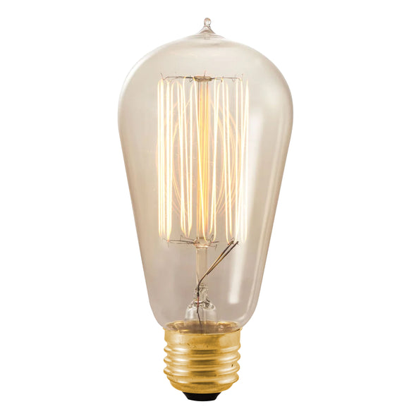 Bulbrite 136019 60 Watt St18 Incandescent White Nostalgic Thread