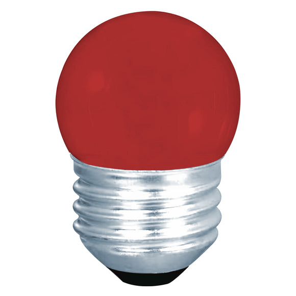 Westinghouse 0406700 7.5 Watt Incandescent S11 Specialty - Red - E26-Medium Base - 120 Volt - Card