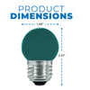 Satco S9163 LED S11 Shape Green