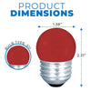 Satco S9165 LED S11 Shape Red